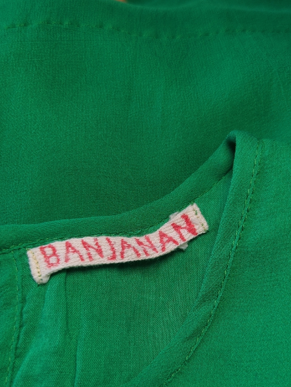 Anthropologie Emerald Tassel Top by Banjanan - Picture 9 of 10